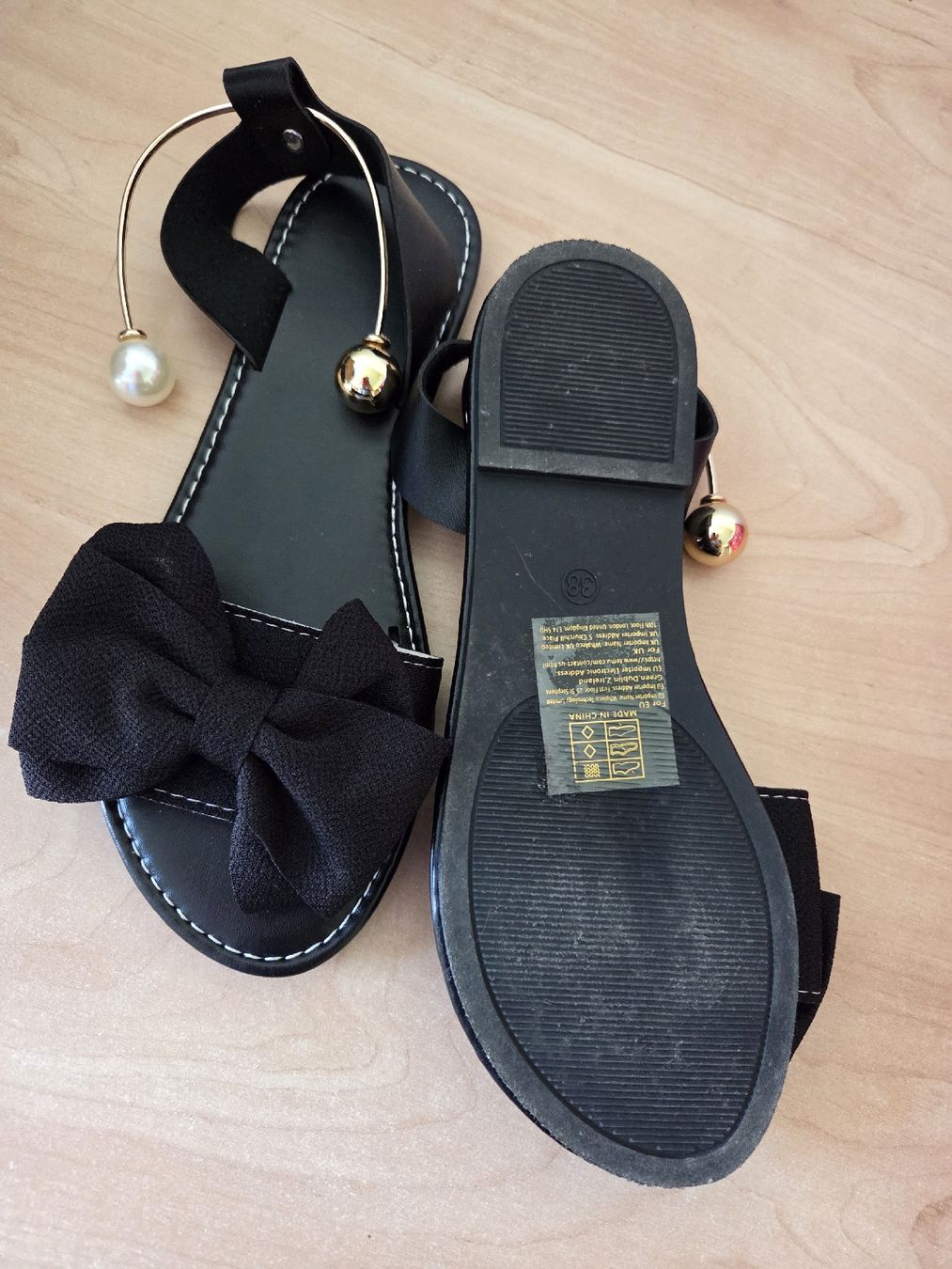 Scarpe da donna: Schwarze Elegante Sandalen Gr.38 – Usato da Winterthur venduto da katzen07 2