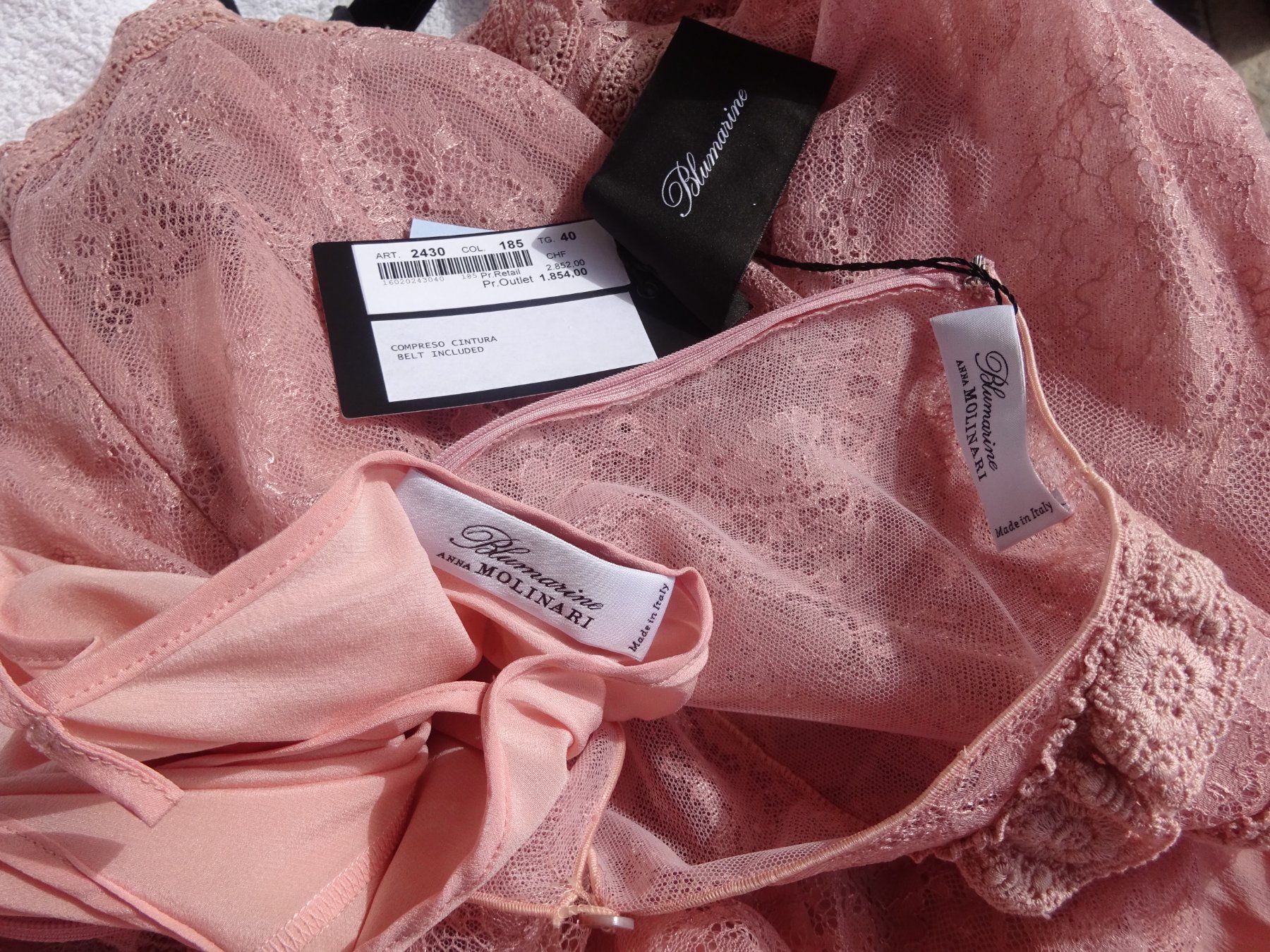 Vestiti: Anna Molinari per Blumarine  ORIGINALE e NUOVO!  Abito.40IT – Nuovo e nell'imballaggio originale da Cadempino venduto da vis_lpp9 7