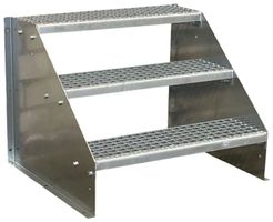 Standtreppe 3 Stufen 80x63cm verzinkt