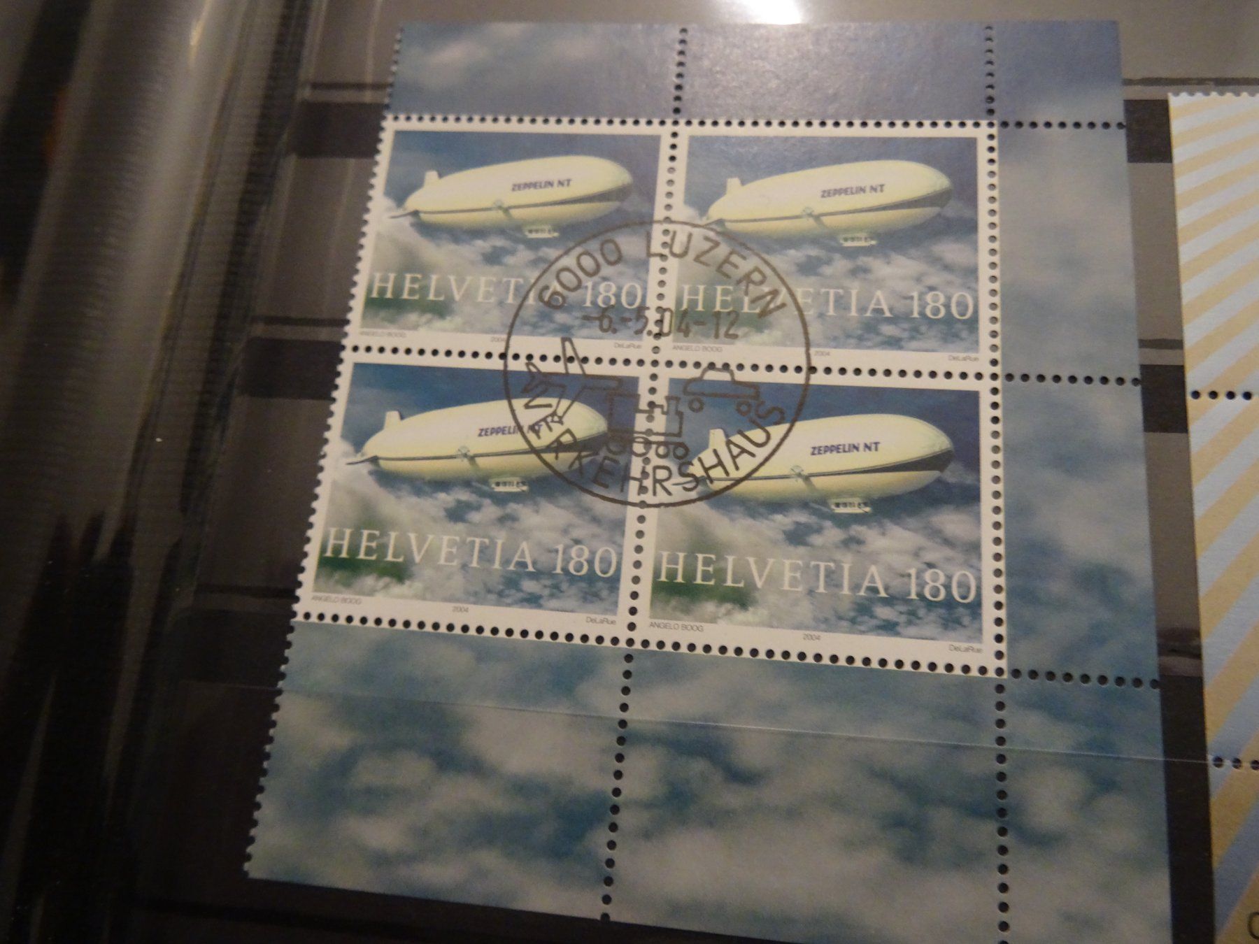 Tutti i francobolli: 2004 Zeppelin Viererblock ET-STEMPEL LUZERN – Usato da Olten venduto da pechsisa1