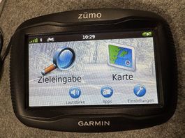 Garmin zmo 350LM Motorrad-Navi  Set mit viel Zubehör