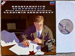 Shostakovich Ashkenazy Symphony No. 5 Decca LP GEWASCHEN TOP