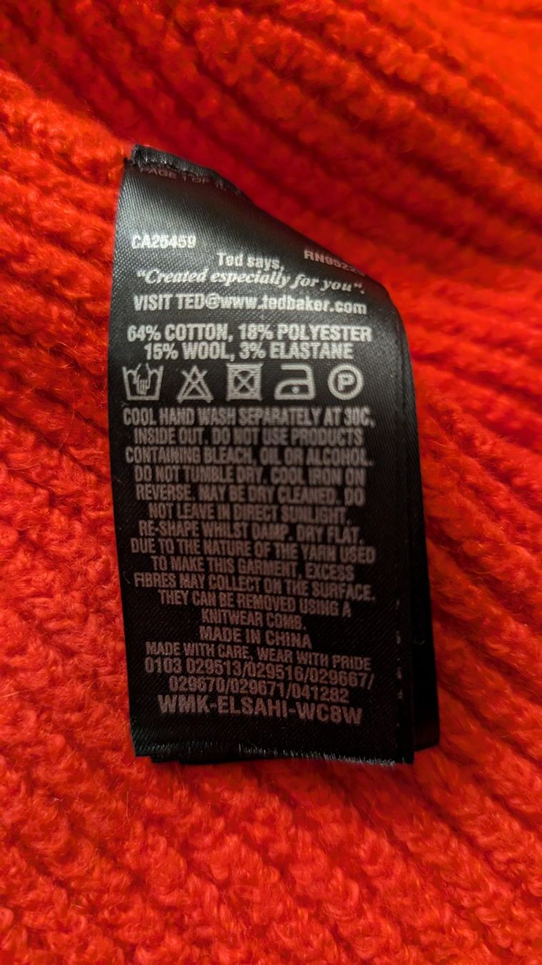Maglioni & Felpe: Wollpullover, rot, Gr. L, TED BAKER – Nuovo (secondo la descrizione) da Ermatingen venduto da Hanni_und_Nanni 3