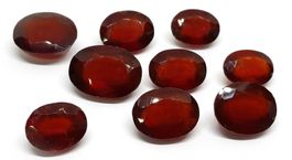 Lot 9 x Grenats HESSONITES 100 ct - Valeur 1'200.- Fr.