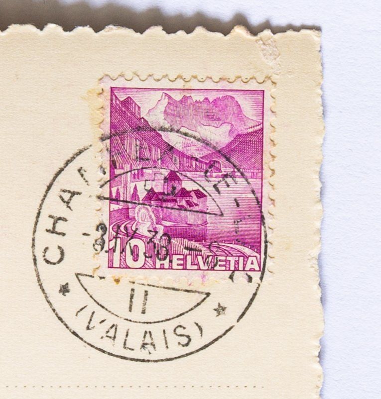 Cartoline postali: Ansichtskarte Champex et Grand Combin – Usato da Riehen venduto da Tignanello1 2