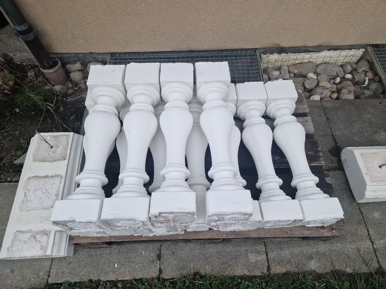 Geländer: Steinbalustrade Set weiss gebraucht Gartenbau Element – Gebraucht aus Rotkreuz von mech-tech 1