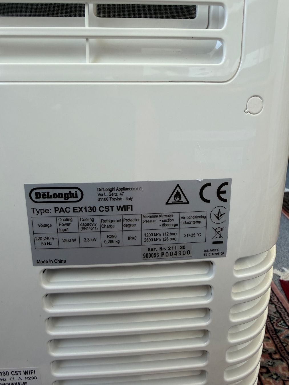 De'Longhi Condizionatori: De Longhi Pinguino PAC EX 130 WIFI – Usato da Zofingen venduto da ReinerZufall33 3