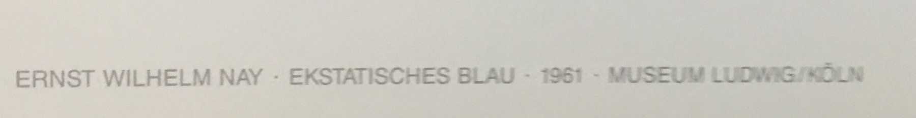 Grafica & Litografie: Ernst Wilhelm Nay      "Ekstatisches Blau"    KUNSTDRUCK – Usato da Nennigkofen venduto da Schamane75 3