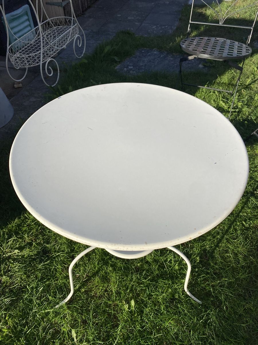 Set di tavolo e panche: Bistro Balkon Set Gartentisch mit Stühlen – Usato da Wiesendangen venduto da argon03 8