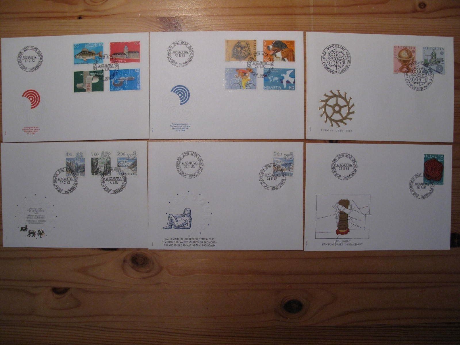 Tous les timbres: Schweiz FDC 1983 – D'occasion à Wil SG par fva01