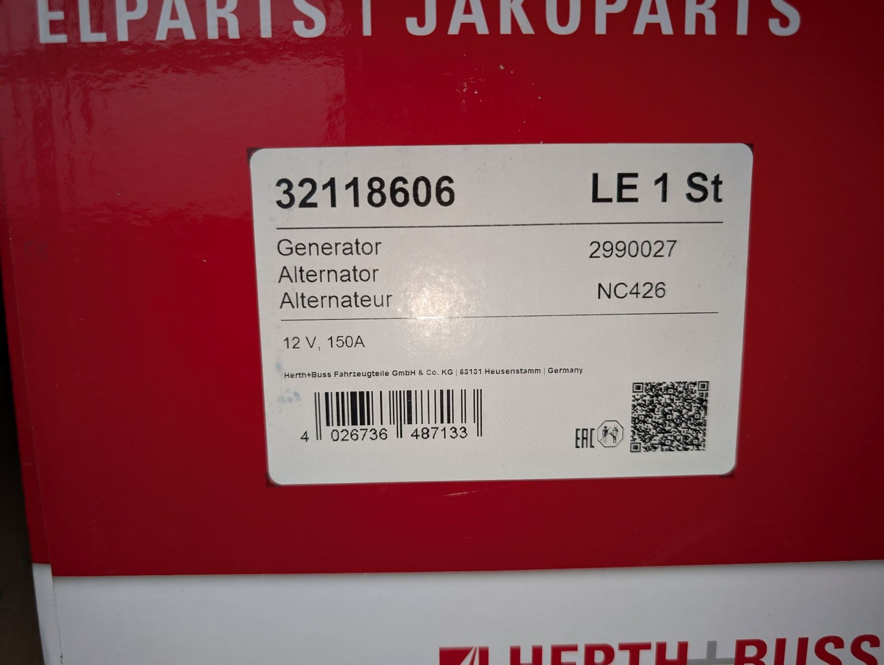 Generatori di corrente: Generator Ford Focus RS – Nuovo e nell'imballaggio originale da Siebnen venduto da Auto007 1