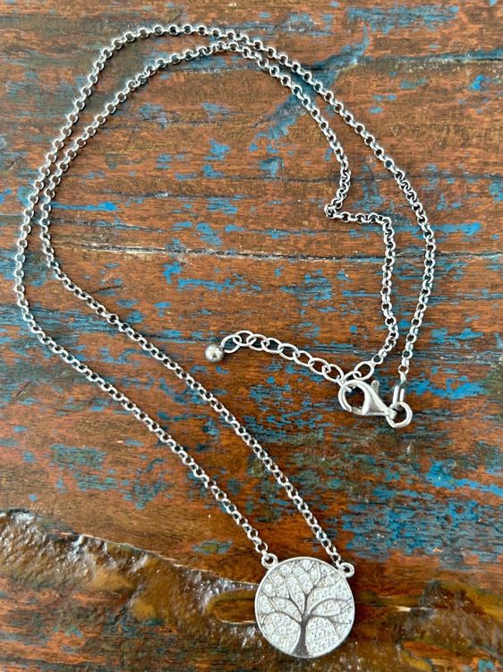 Lebensquelle Plus Larimar Button Kugelkette – 45 Cm, 925er Silber Verschluss, Aus Seltenem Edelstein