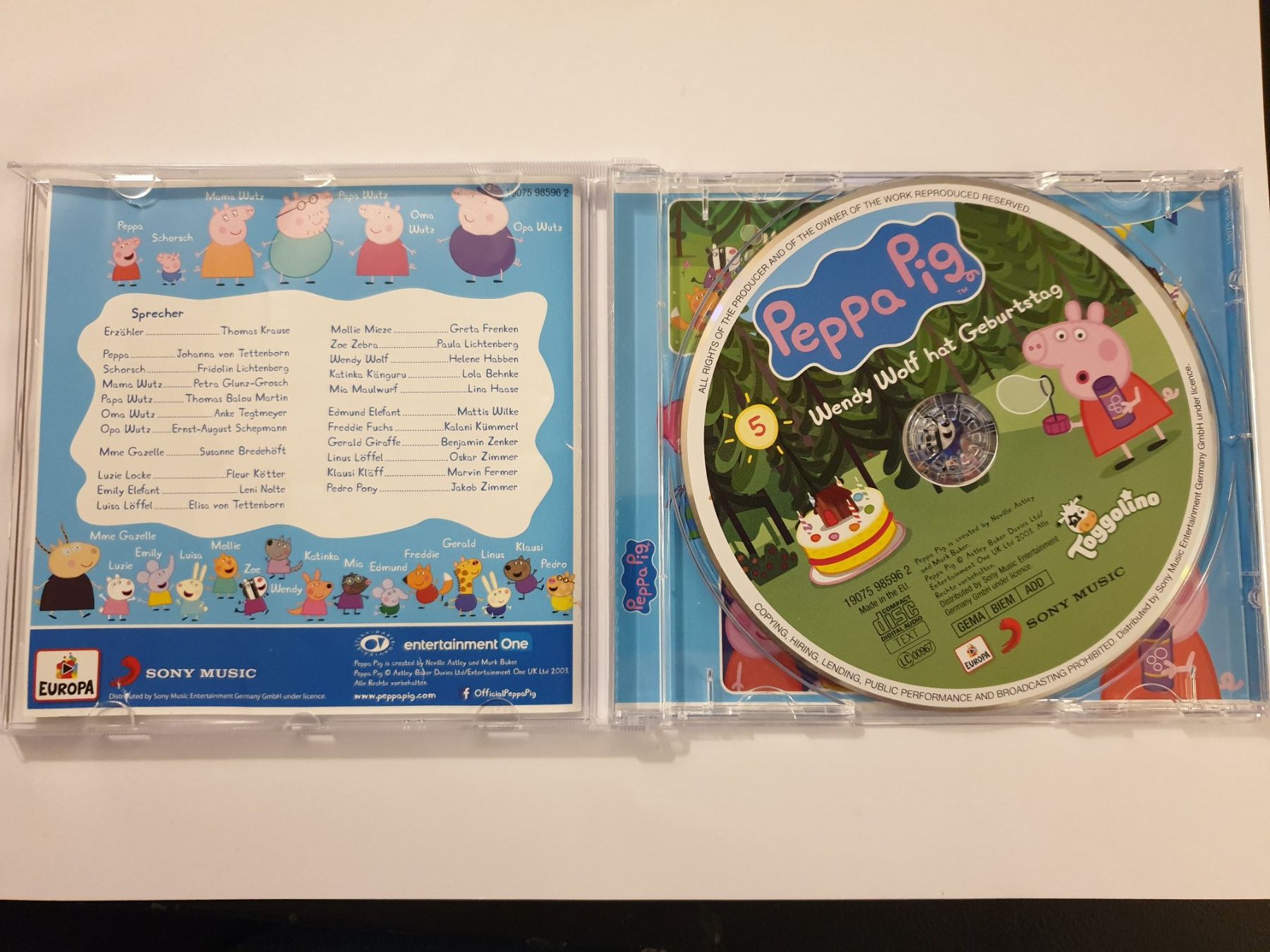 CD: Peppa Pig / Wendy Wolf hat Geburtstag – Usato da Rain venduto da Laupia 2