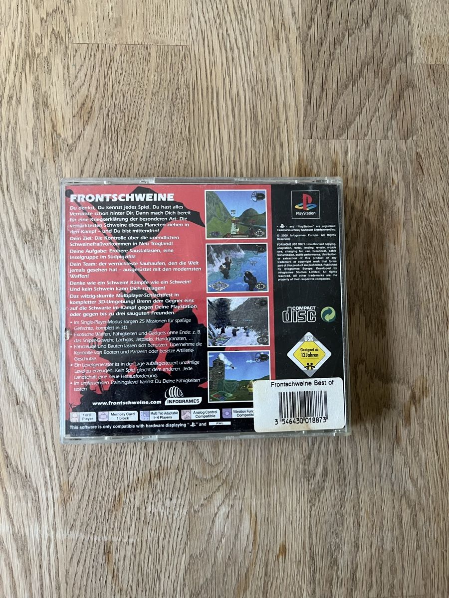 Giochi: Frontschweine - PS1 - sehr verkratzte CD – Usato da Baden venduto da tob_t8gw 1