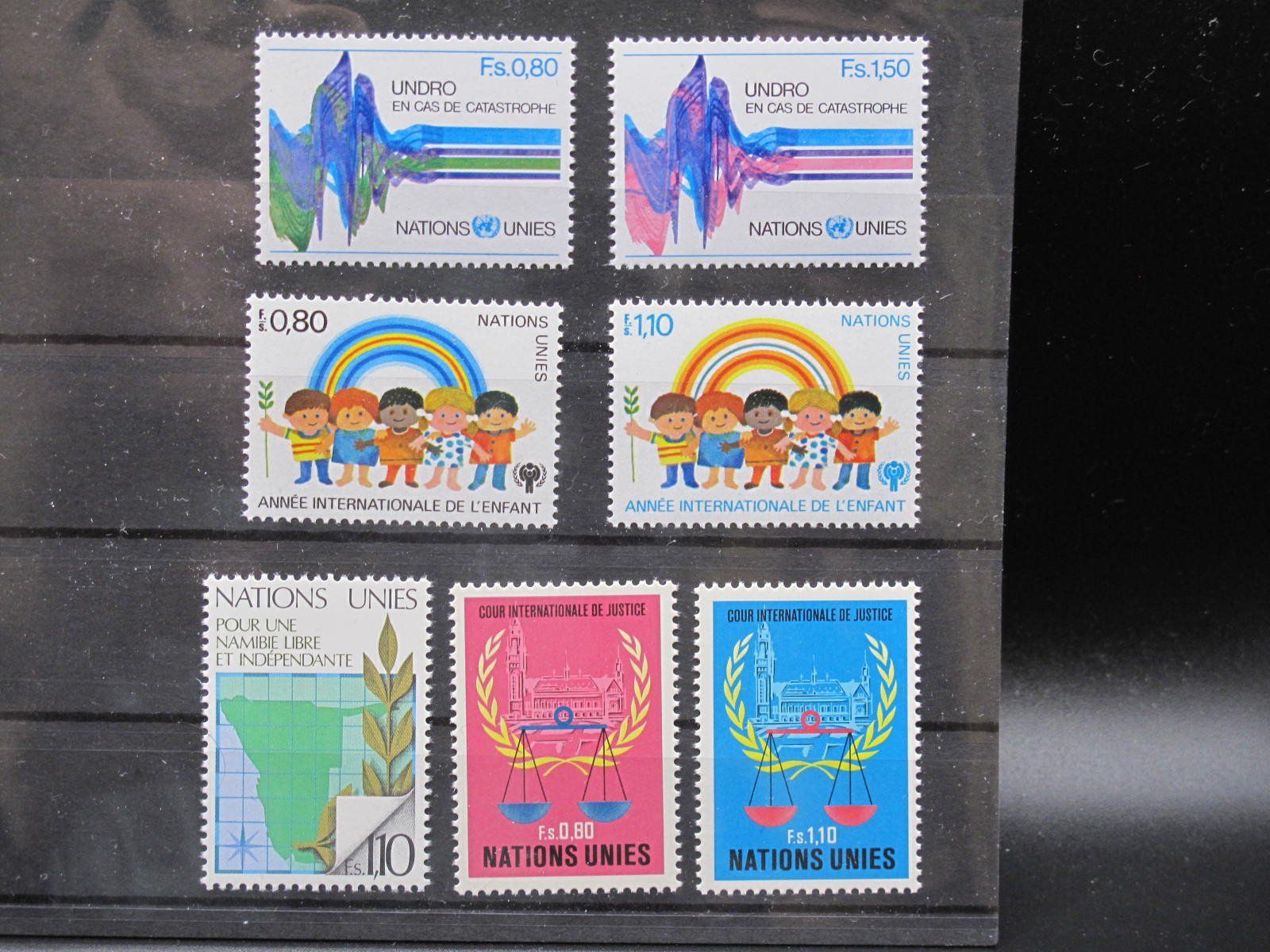 Tutti i francobolli: UN CH 1979 Vereinte Nationen ** – Usato da Wil SG venduto da fva01