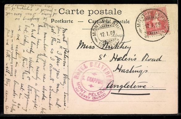 Cartoline postali: Baumaroche, Ansicht vom Hotel Belvédèr – Usato da Berlin venduto da bartko-reher 1