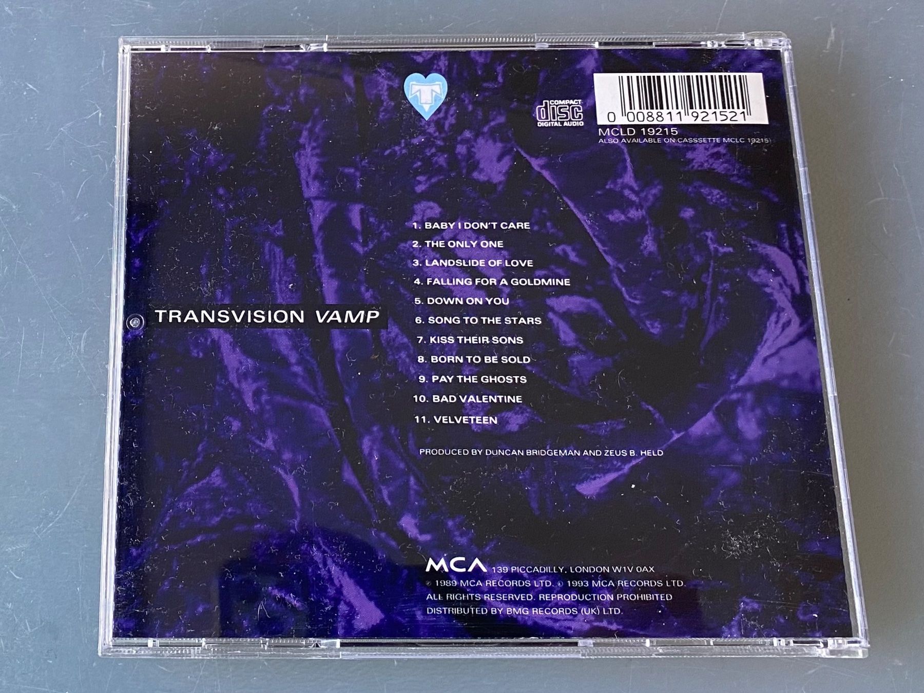 CD: Transvision Vamp - Velveteen – Usato da Oberried Brienz venduto da Chyara 1