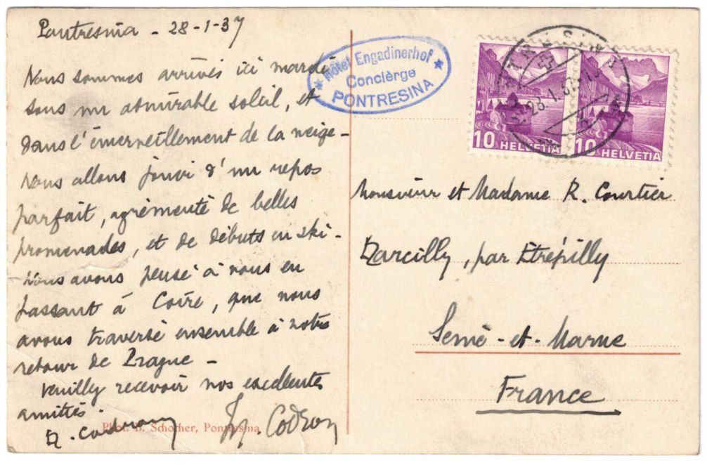 Cartoline postali: St. Moritz - Standseilbahn Muottas Muragl – Usato da Binningen venduto da Mountainrider 1
