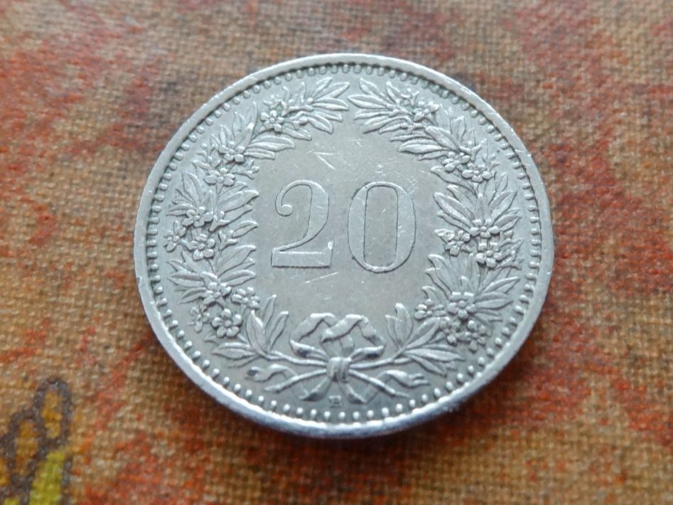 Alle Münzen: 20 Rp. 1998 – Gebraucht aus Romanel-sur-Lausanne von Swift13 1
