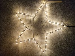 Leuchtstern für Innen&Aussen, warmes Licht