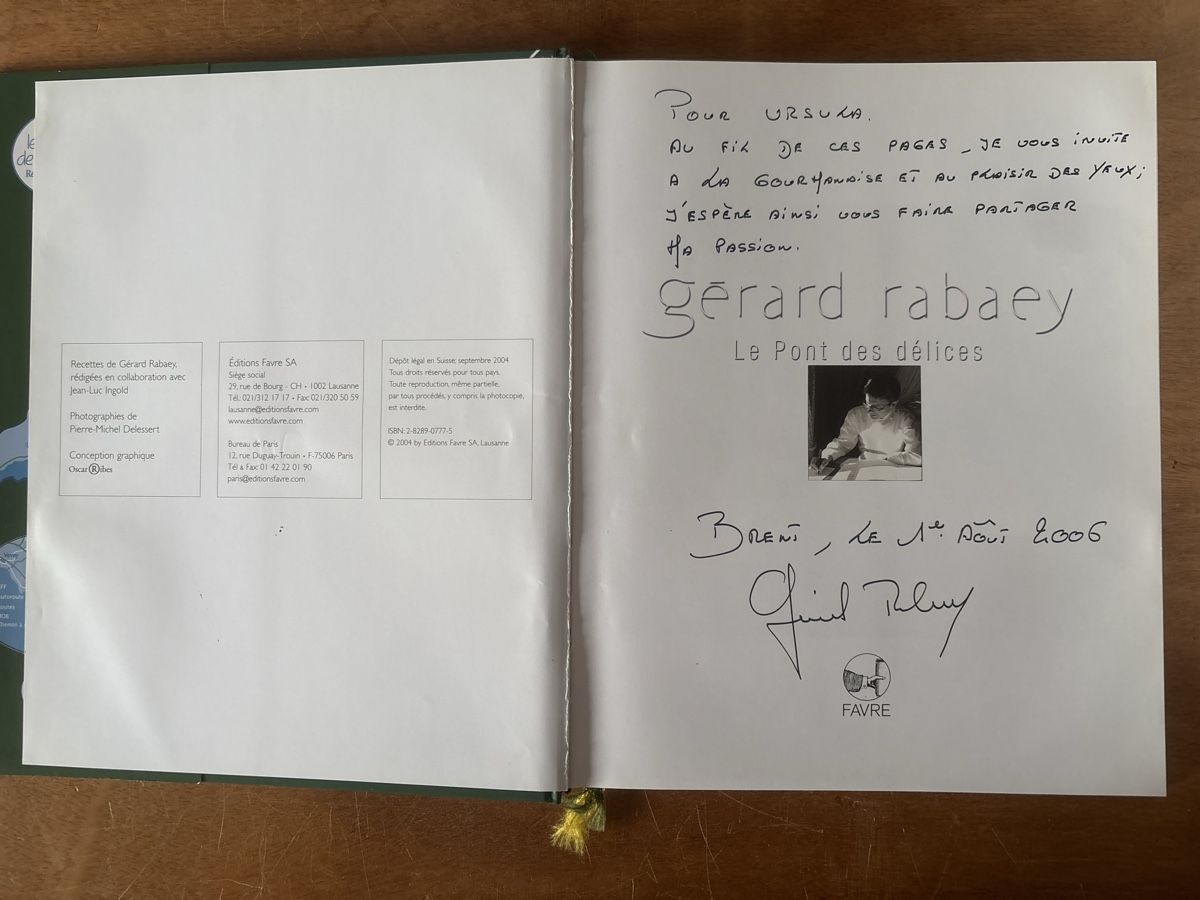 Livres: Gérard Rabaey - Le Pont des délices – D'occasion à Zürich par WWehrle 1