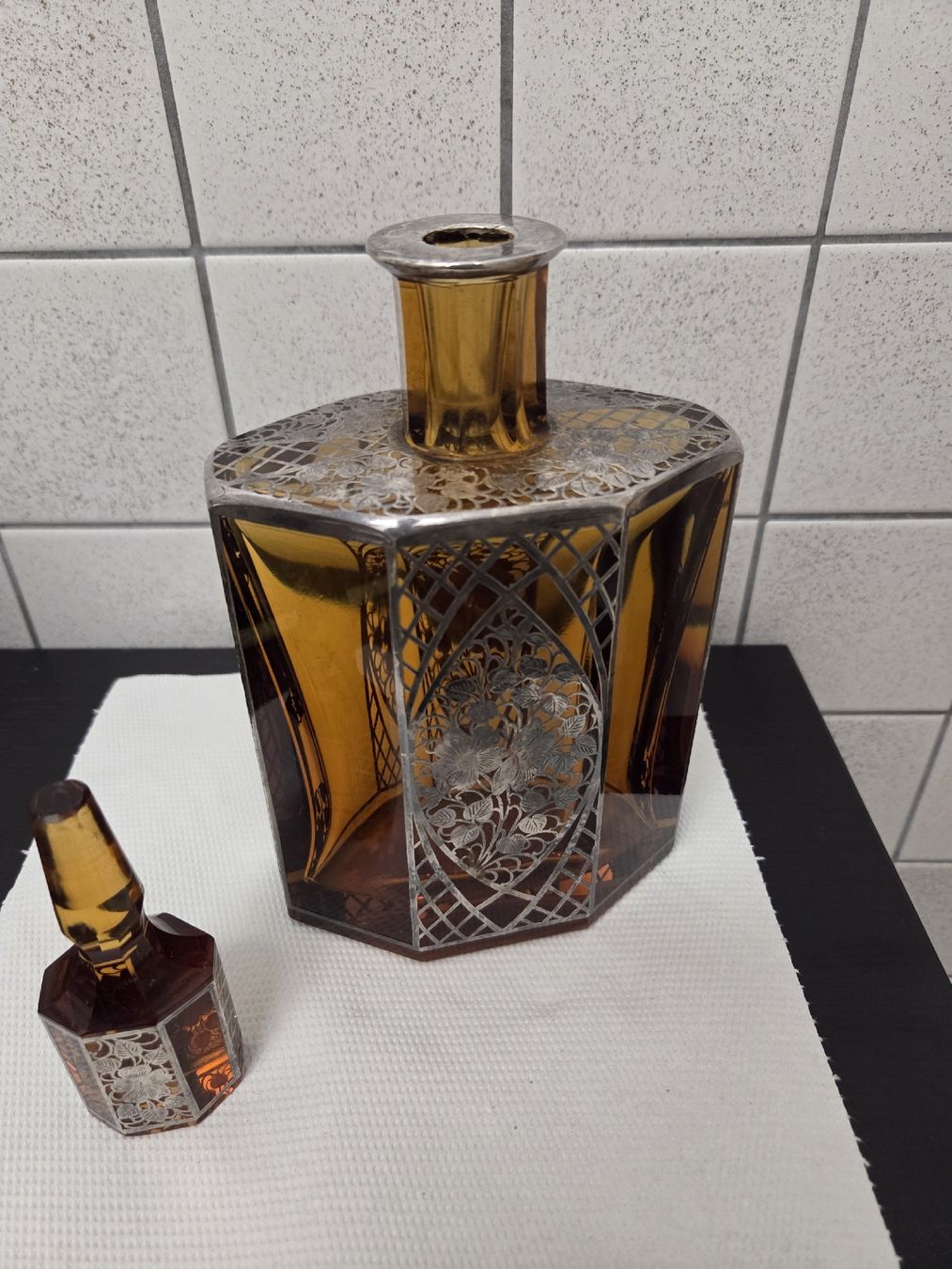 Carafes: Josephinenhütte Jugendstil Karaffe  – D'occasion à Dietikon par Allegra34 8
