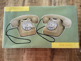 Téléphones Vipa Vintage orange  - Set Intercommunicants!