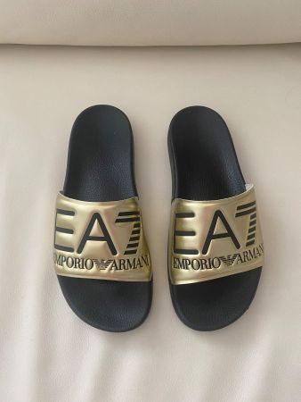 MUST HAVE - stylische/edle EMPORIO ARMANI Sandale, nero, 38