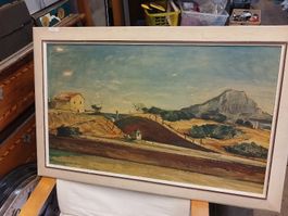 gemälde Landschaft FOH 1927 gerahmt 90x60 cm gebraucht