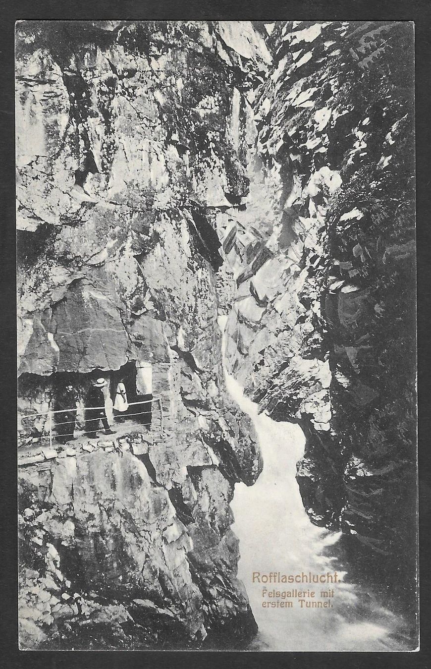 Cartoline postali: Andeer Rofflaschlucht mit Hotel-Stempel – Usato da Olten venduto da clotaldi