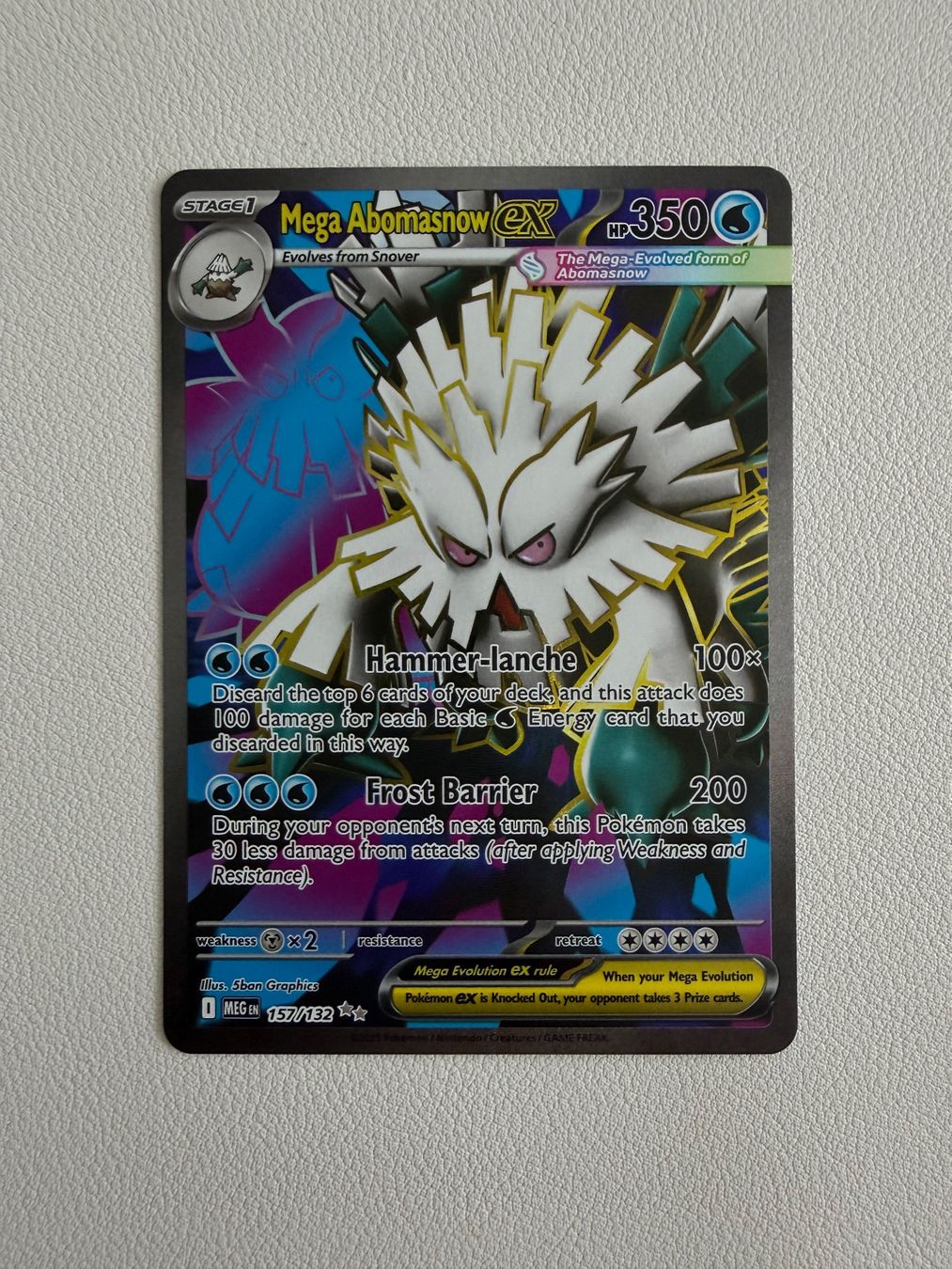 Pokémon Carte collezionabili: Mega Abomasnow ex (MEG 157) – Usato da Zollikofen venduto da blaizol