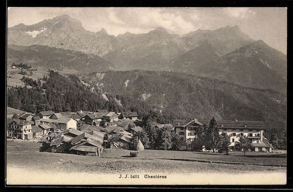 Cartoline postali: AK Chesières, Panorama, 1942 – Usato da Berlin venduto da bartko-reher