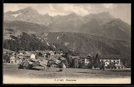 AK Chesières, Panorama, 1942