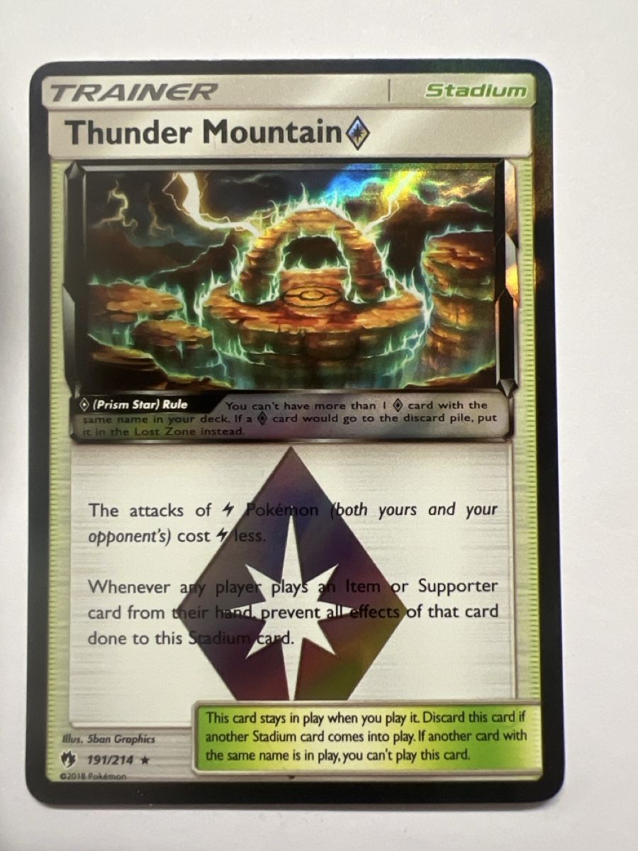Pokémon Sammelbilder & Trading cards: Thunder Mountain Pokémon  – Gebraucht aus Frauenfeld von mwguv