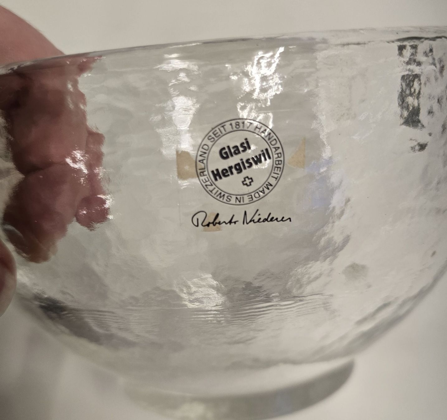 Ciotole: Glasi Hergiswil Schale, Robert Niederer – Usato da Tuggen venduto da Santasbag