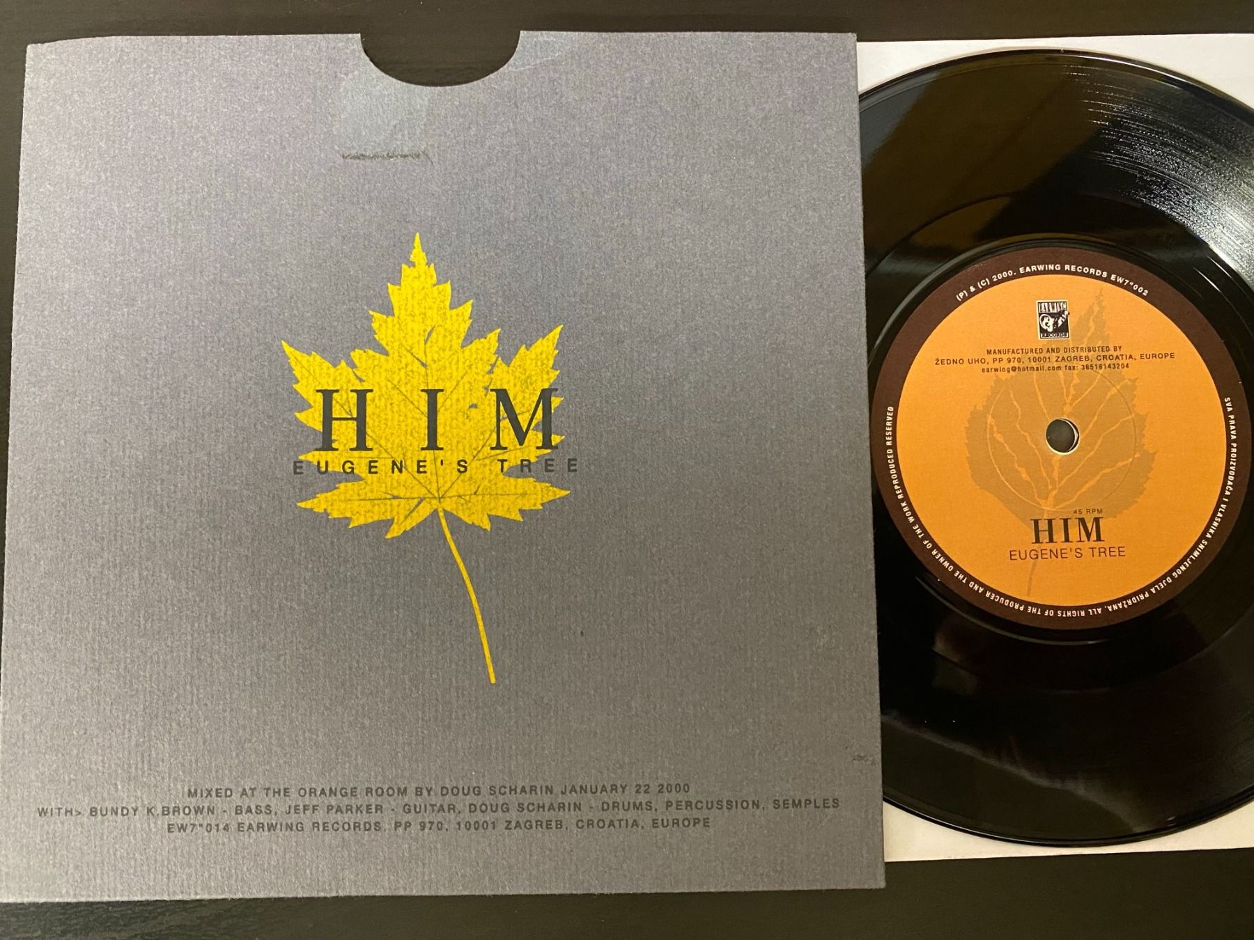 Schallplatten: HiM / Rujan – Eugene's Tree [7" Single CRO] – Gebraucht aus Tamins von Dark-Skull-Vinyl