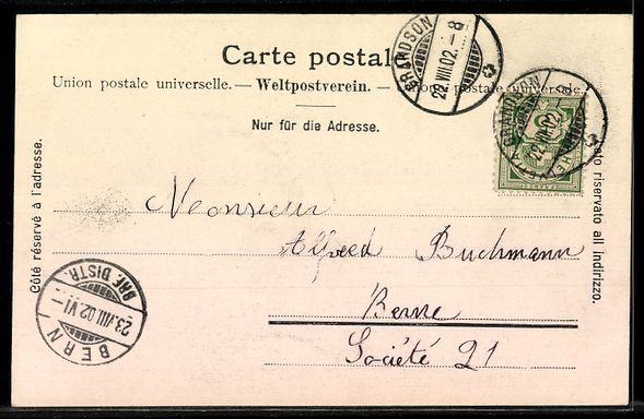 Ansichtskarten: AK Grandson, le Château – Gebraucht aus Berlin von bartko-reher 1