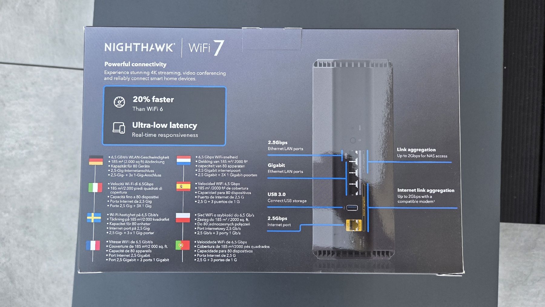 Netgear Modems & Router: NETGEAR Nighthawk RS200 WiFi 7 Router neu – Neu und originalverpackt aus Richterswil von Surferb 3