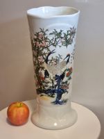 China Porzellanvase Kraniche Pfirsiche 30 cm
