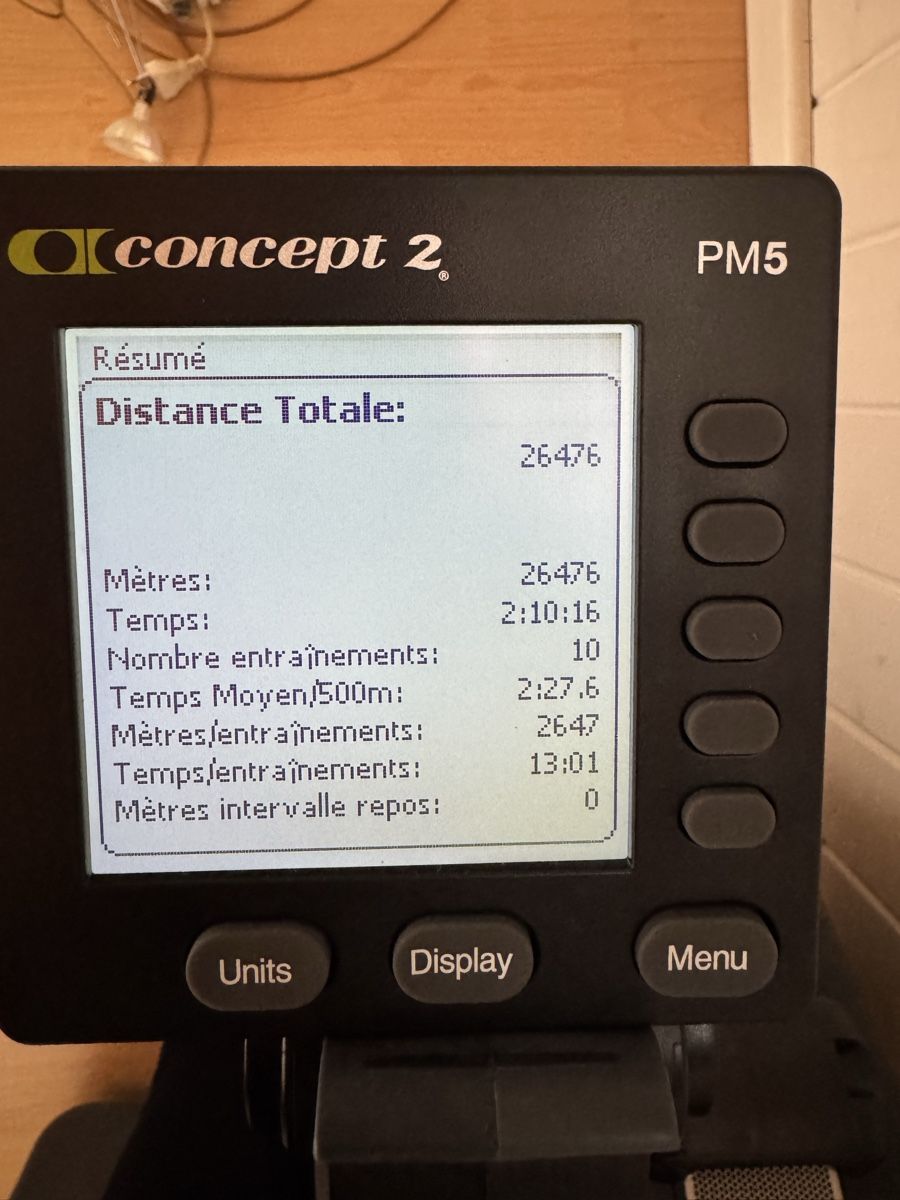 Concept 2 Hometrainer: Rameur Concept2 PM5 - Comme neuf, très peu utilisé – Usato da Tavannes venduto da mattsteiner 1