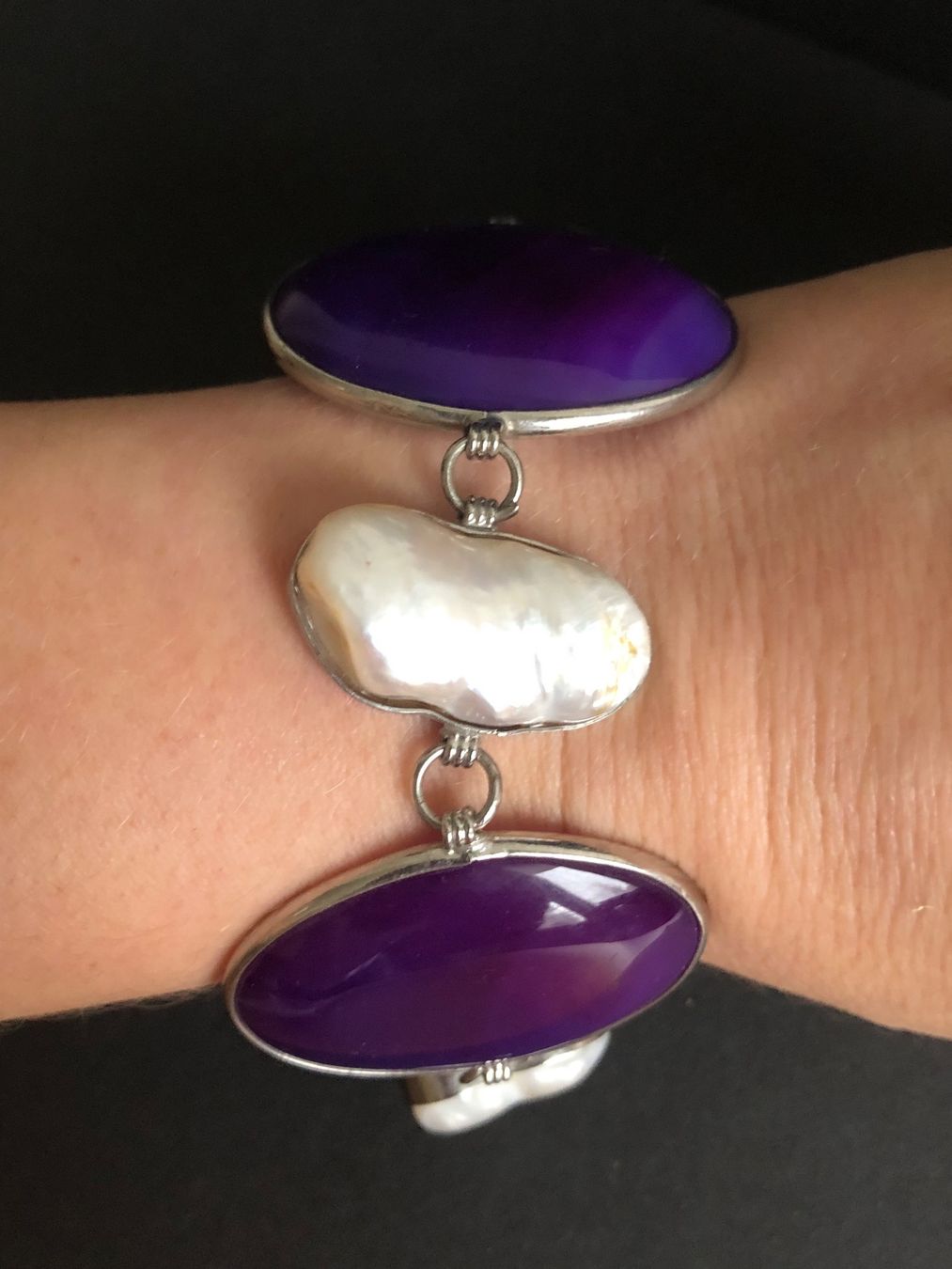 Bracelets: Perlen und Achat Armband – D'occasion à Spiegel b. Bern par Rogger72 4