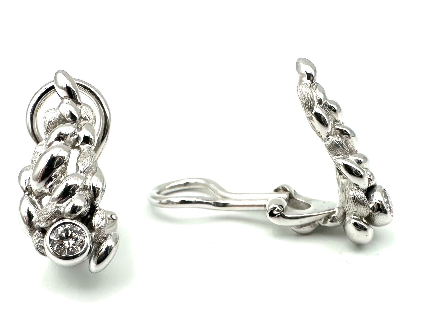 Gilbert Albert Ohrringe & -stecker: GILBERT ALBERT. Boucles d'oreilles or blanc et diamants – Gebraucht aus Renens VD von Diademe.sarl 5