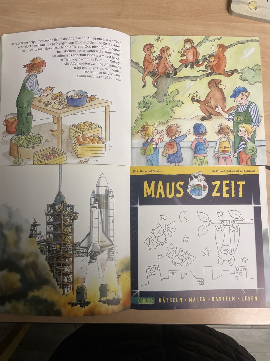 Bücher: 2  Lesemaus Bücher Conni Astronaut Zoo – Gebraucht aus Obergerlafingen von cabo4 2