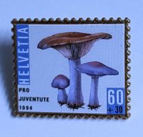 Pin Pilze Pro Juventute 60 + 30 1994 Helvetia Briefmarke
