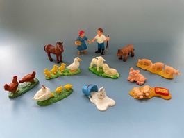 12x Figur Tier Mensch Bauernhof Schleich Bully Bullyland