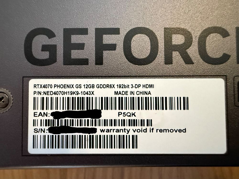 Grafikkarte Gainward GeForce RTX4070 PHOENIX 12GB Neuwertig! (Neu ...