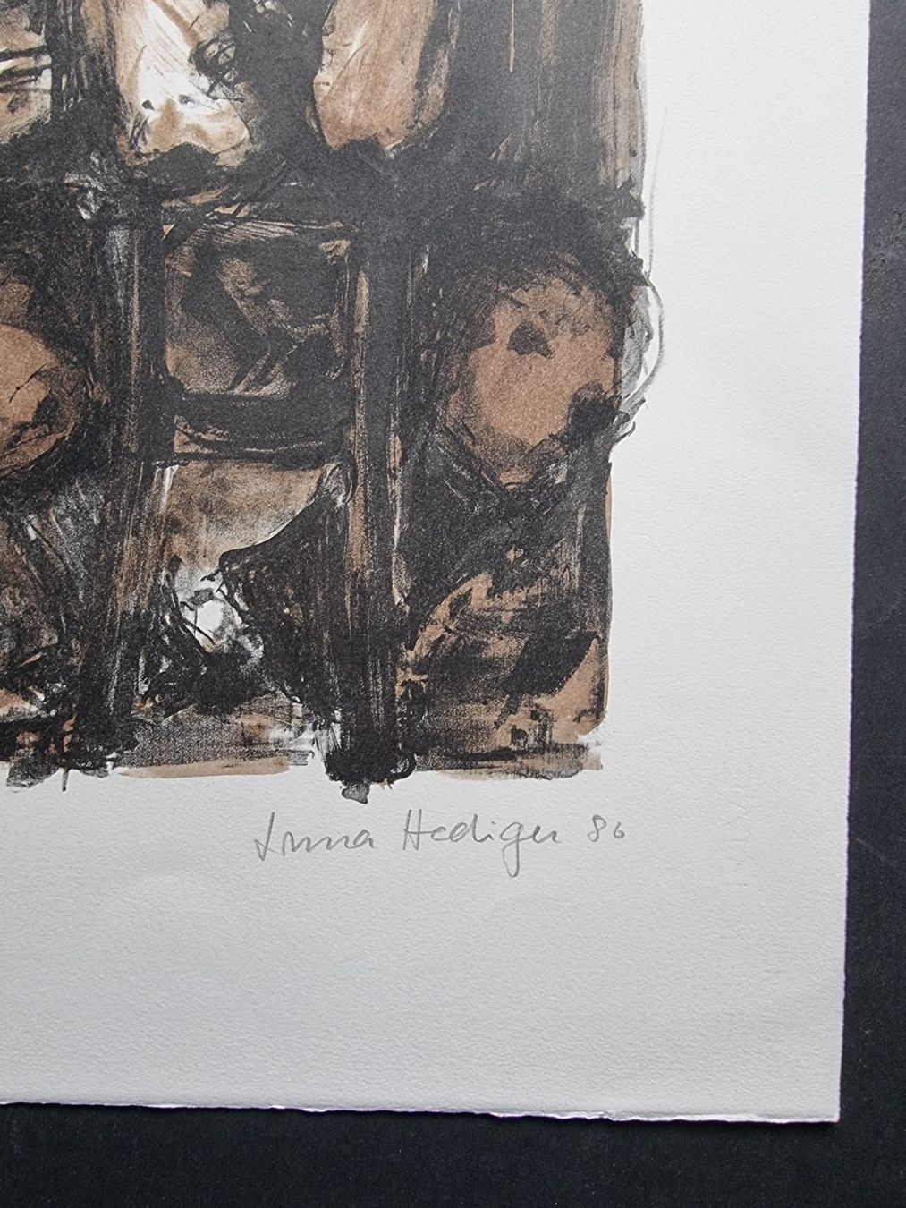 Grafica & Litografie: HEDIGER IRMA LITHOGRAPHIE SIGNIERT NUMMERIERT – Usato da Gersau venduto da grafik-kunst 3