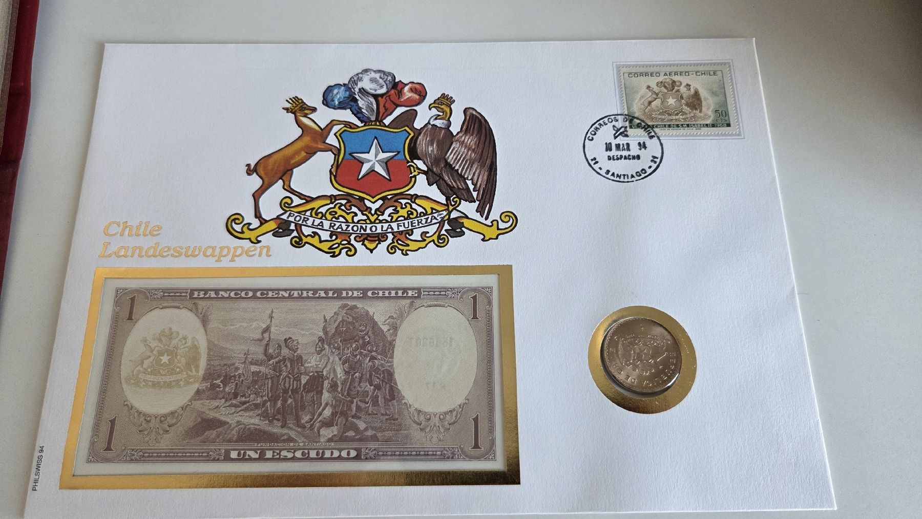 Banknoten: 1994 Banknotenbrief Chile – Gebraucht aus Arni AG von Moth68