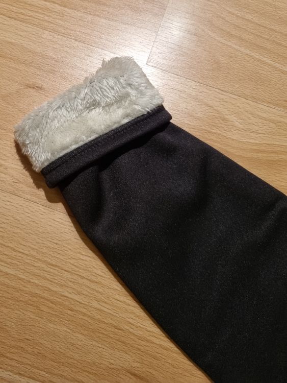 Winterleggins mit Teddyfutter, hoher Bund, sehr warm, Gr. XS 3