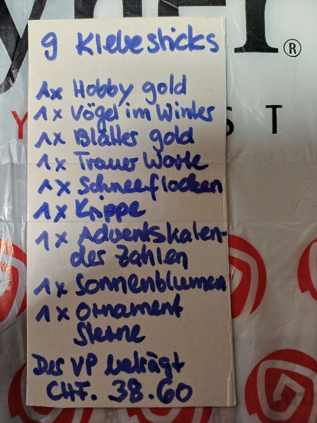 Sticker: 9 Klebesticks – Nuovo (secondo la descrizione) da Gächliwil venduto da lesidees 6